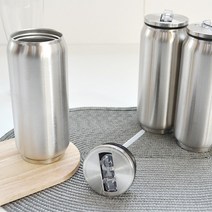 운동 텀블러 원터치 보냉병 내열 물병 성인 빨대컵, 맥주캔텀블러-N