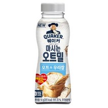 칠성 쉐이크 아침 식사 대용 퀘이커 마시는 오트밀 오트 & 우리쌀 건강식 간편식 식단조절 선식 50G 20개, 6세트