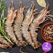 [씨테이블] 블랙타이거 새우 500g x 2팩 특대 대 중 택일, (대) 500x2팩, 30마리