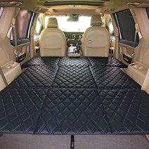 카빛나 더뉴/올뉴/4세대 카니발 9인/11인 차박매트 평탄화매트, 올뉴/더뉴카니발 7/9인승, 블랙/레드