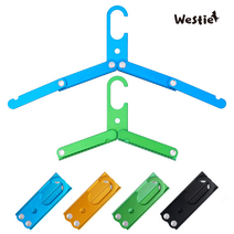 차박 여행 캠핑 출장 행거 휴대용 접이식 옷걸이, 실버