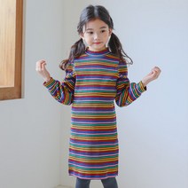 아이러브제이 [아이러브제이] 드림 스트라이프 골지 원피스 JTWOP02