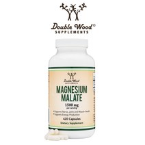 더블우드 말산 마그네슘 말레이트1500mg Magnesium Malate 비건 420캡슐