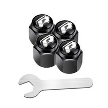 폭스바겐 R라인 호환 스틸 휠 타이어 밸브 캡 렌치 포함 커버 RLine 골프 파사트 제타, B2