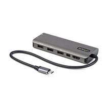 StarTech.com USB C 멀티포트 어댑터 - USB-C-HDMI 또는 Mini DisplayPort 4K 60Hz 100W 전원 공급 패스스루 4포트 10Gbps 허브 T