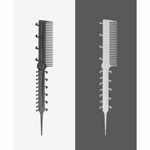 날아라 위빙빗 위빙콤 옴브레 발레아쥬 (블랙+화이트), 1개