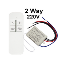 qiachip ac 220v rf remote control 2 way relay 무선 원격 스위치 송신기 스마트 팬 컨트롤러 스위치 전구, 협력사, 투웨이 1팩