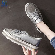 셀럽당 화이트 슈즈 여 봄가을 학생 스트랩 슬레이트 슈즈 송편 밑바탕이 두텁다 로퍼 싱글 슈즈