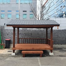 테이블쉼터 원두막 3000x1760 I형 정자, 도토리색