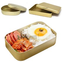 우야몰 국산 추억의 양은도시락 밴또 도시락 나들이 옛날 양철, 1개, 양은도시락08.타원 은색