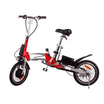 배달 팻바이크 가성비 접이식 전기 자전거 16 인치 초 폴딩 파워 지원, 02 빨간, 한개옵션1