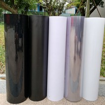 고투명 무광 유광 블랙 앤 화이트 얇은 아크릴판 하드 플라스틱 절연 PVC 판재 방염가공, 투명 두께0.3mm (61x100cm)