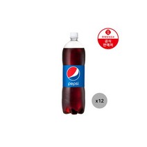 롯데칠성 펩시콜라 1.5L X 12pet/탄산음료/콜라/음료수, 펩시콜라 1.5L X 12pet/탄산음료