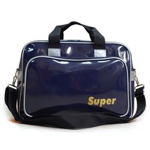 SUPER(EX-80) 슈퍼팩 에나멜스포츠숄더백 토트백 여행옷가방 트레이닝백 헬스 수영가방, Super-Navy