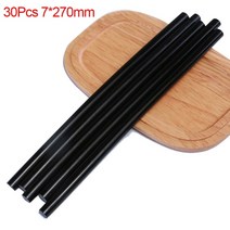 wholesale 30pcs 자동차 바디 우박 제거 diy 수리 도구 용융 접착제 스틱 페인트없는 덴트 수리, 블랙 30pcs 7x270mm