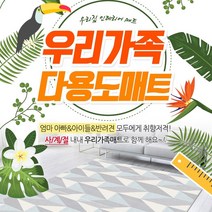 고밀도PE폼매트 1+1 놀이매트 200x140x1.2cm 놀이방매트 유아매트 거실매트 파크론 우리가족다용도매트, 단일디자인