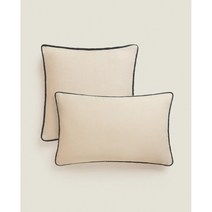 독일 ZARA HOME 직구 린넨 베갯잇 (라이트베이지)