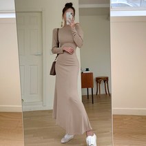 떳다그녀 포이즈 셔링 롱 원피스