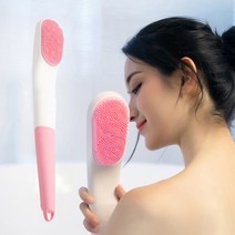 Pealy 전동 바디 브러쉬 클렌저 때밀기 실리콘 IPX7방수 목욕 샤워용 핑크