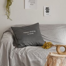 4COLOR 레터링 트윌 쿠션(솜포함)(50x50), 단품