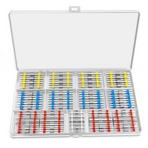 용접 납땜 인두 와이어 절연 조인트 커넥터 하이브리드 열 수축 연결 단자 방수 용접 슬리브, 160pcs