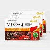 오리진에이 VLC-Q 30캡슐 폴리코사놀 코엔자임큐텐 밀크시슬 복합제재, 3개, 30정