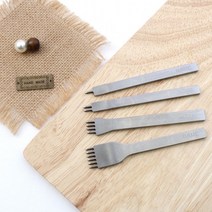 짱패브릭 가죽부자재) 다이아형 치즐 3mm 4mm, 4mm 1날