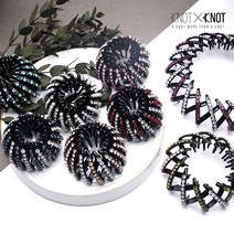 [KNOTXKNOT] 국내제작 커스텀 체코 큐빅 만두 포니테일 헤어핀