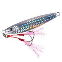 마리수 메탈지그 지깅 삼치 농어 광어 우럭 볼락 쏘가리 메탈, 야광핑크, 80g