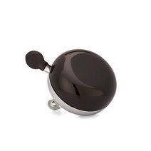 Kickstand Cycleworks 클래식 비치 크루저 딩동 자전거 벨 매트 블랙, Black