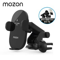 모즈온 15W Z플립3/2/1 FOD 차량용 고속 무선충전거치대(2type), 1개, 블랙