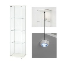 무료조립 이케아 DETOLF 데톨프 유리장식장 람스타LED 조명 사은품 - WHITE 배송비착불 상세설명확인(서울및수도권일부만배송가능), WHITE 배송비착불(LED조명증정 지방배송불가
