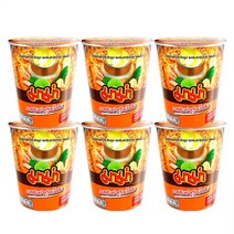똠양꿍라면 태국 얌얌 똠얌 쉬림프 신맛 새우맛 컵라면 6컵, 똠양꿍 수프 6컵