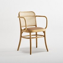 가구샘 라탄 팔걸이 원목의자 ha5044, 오크