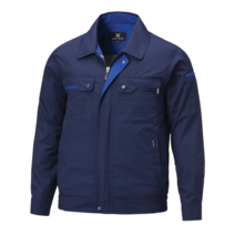 [아트윈] A-343 A-344 작업복 점퍼 봄여름 간절기 근무복 상의 유니폼 단체복 자켓, 2XL, A-343(네이비)