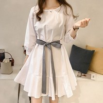 디에프 리본매듭 원피스