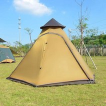 몽골텐트 행사천막 캐노피 옥상천막 야외 몽골어 유르트 텐트 방수 더블 레이어 코너 인도 천막 캠핑 인용, Black