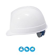 공사현장 머리보호 조절형 흰색 안전모 건축 관리자 목수 낙하 추락 전기, eZEN(이젠) 자동/백색