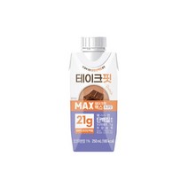 [남양] 테이크핏 맥스 초코맛 250mlx24입, 테이크핏 맥스 초코맛 250ml X 24입, 상세 설명 참조
