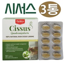 뉴질랜드 파이오라 시서스 시써스 씨써스 씨저스 Cissus 태블릿 90정 3통, 1통에 90정