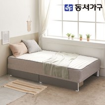 동서가구 소이 우디 일체형 서랍 침대 S 독립스프링 YCD091, 화이트브라운