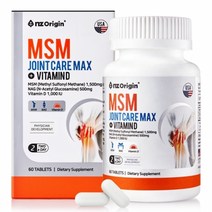 엔젯오리진 MSM 조인트케어 맥스+비타민D 81g, 3개, 60정