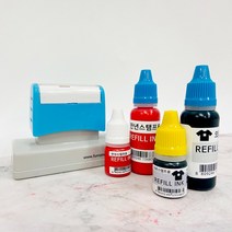 퍼니맨 대형택배박스 스탬프 리필잉크(5ml_20ml), 일반 파랑잉크(20ml)