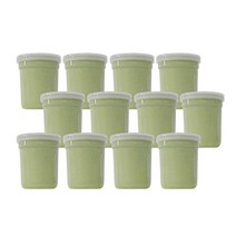 엔유씨 게르마늄 요구르트컵 청국장용기 12P 청국장 게르마늄 도자기 요거트 요구르트