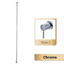 절수 세면대 주방 수도꼭지 씽크대 수도 화장실 럭셔리 고급 황동 블랙 욕실 천장 디자인 싱글 핸들 차갑고 더블 홀 및 욕조, Chrome 2