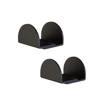 JUBEST 2팩 매트 블랙 플로어 가이드 마운트 슬라이딩 헛간 도어 하드웨어 최대 3 8cm(1-13/16인치) 너비 4 4cm(1-3/8인치) 높이, BG03-매트 블랙
