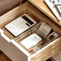 투명 책상 서랍 정리함 학용품 미니 트레이 화장품 다용도 아크릴 케이스, C세트(3개)