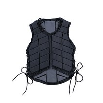 어린이 성인 남녀 승마 안전조끼 보호구 승마복 보호복 용품, 성인 블랙 L 키 165-170CM, 1개
