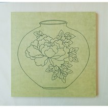 문화가게 민화체험 한지액자만들기4 (265x265) DIY용 반제품, 2번 소과도-복숭아