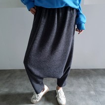 기모 알라딘 롱 하렘 배기팬츠 루즈핏 밴딩 바지